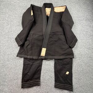 Albino and Preto Classic Uniform BJJ Gi Black Tan A1F Kimono Set Jiu Jitsu. NWOT